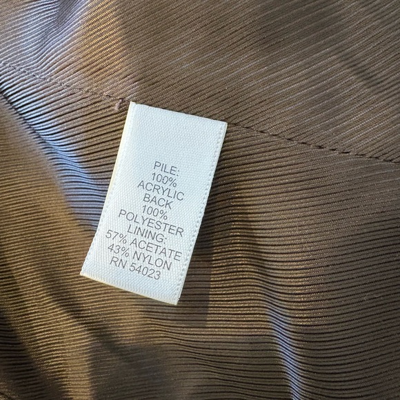 Banana Republic Y2K Safari Leopard Print Faux Fur Jacket, Sz S - Picture 14 of 15